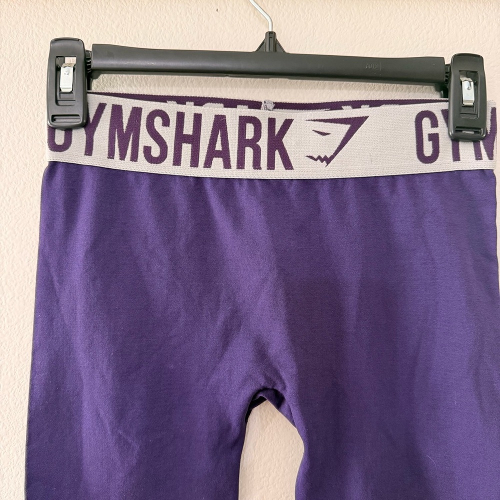 Gymshark High Waisted Leggings Purple Seamless Workout XS Activewear - Picture 3 of 7